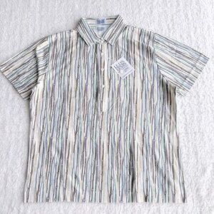 Leon Levin Women's Vintage Short Sleeve Polo Sports Shirt, Pastel Color, PM